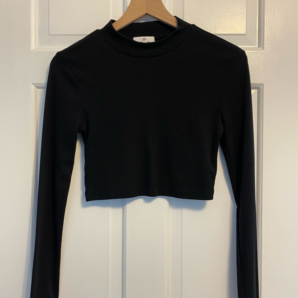 bp black mock neck long sleeve